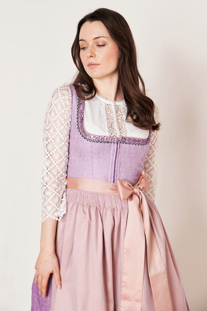 Kruger Long Dirndl 2pcs. 70cm "Amaya" purple (38,50)