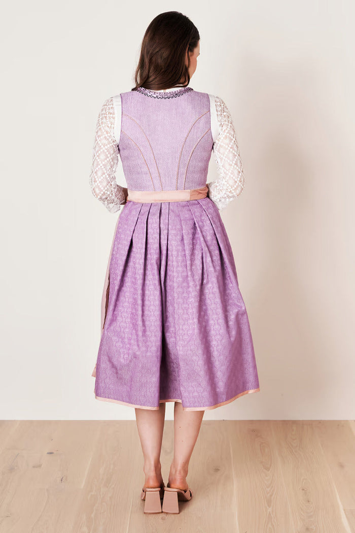Kruger Long Dirndl 2pcs. 70cm "Amaya" purple (38,50)