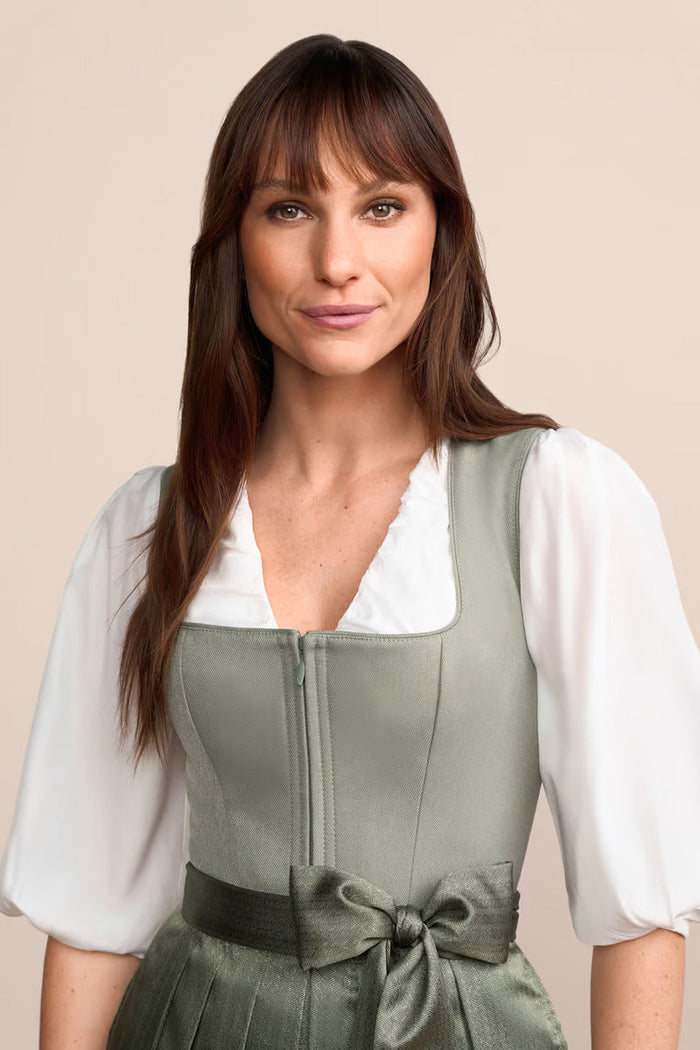 Kruger Long Dirndl 2pcs. 70cm "Lillie" green