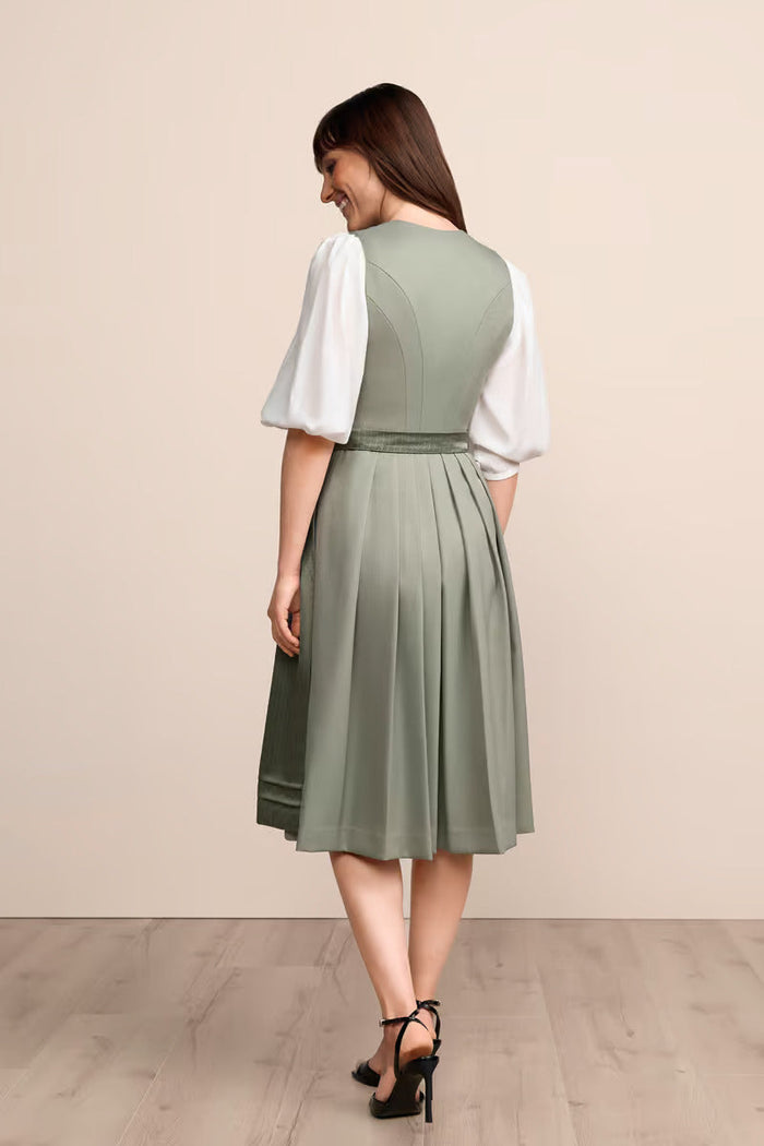 Kruger Long Dirndl 2pcs. 70cm "Lillie" green