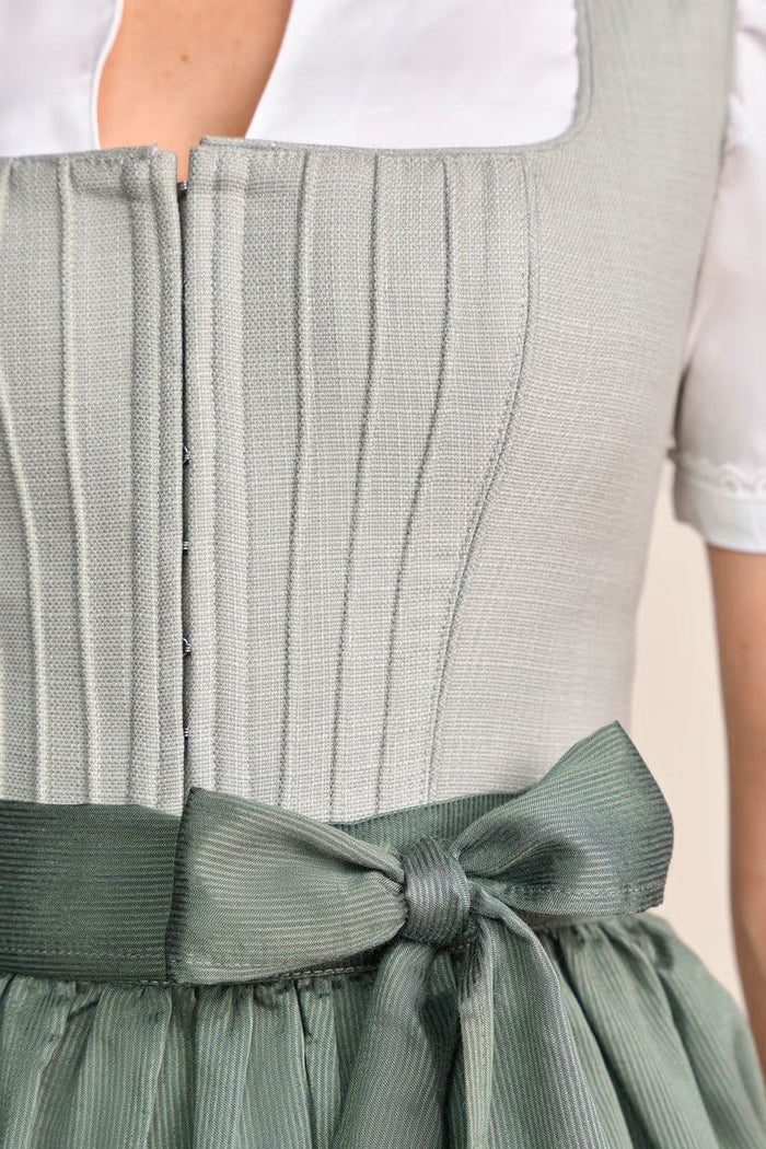 Kruger Long Dirndl 2pcs. 70cm "Margit" sage