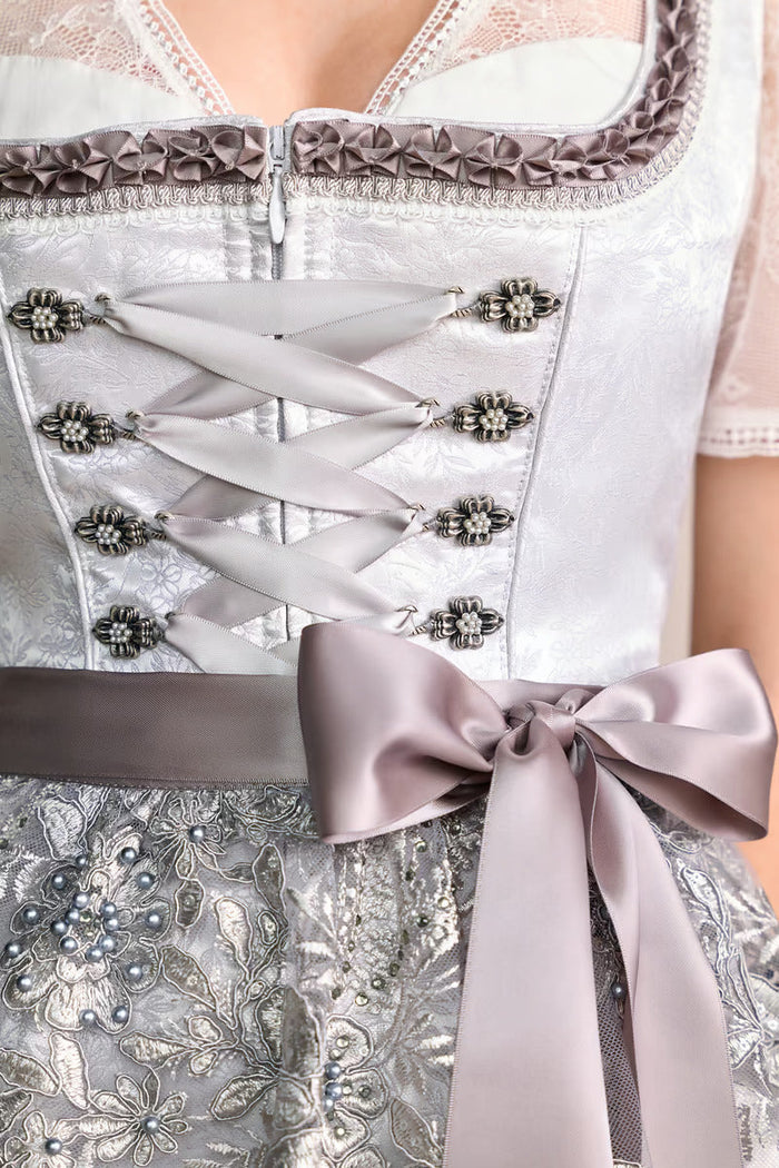 Kruger Macie Mini Dirndl, Grey — 50cm 2pc Set