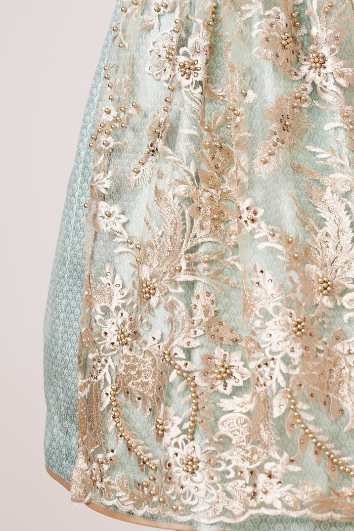 Kruger Maite Mini Dirndl, Turquoise — 50cm 2pc Set