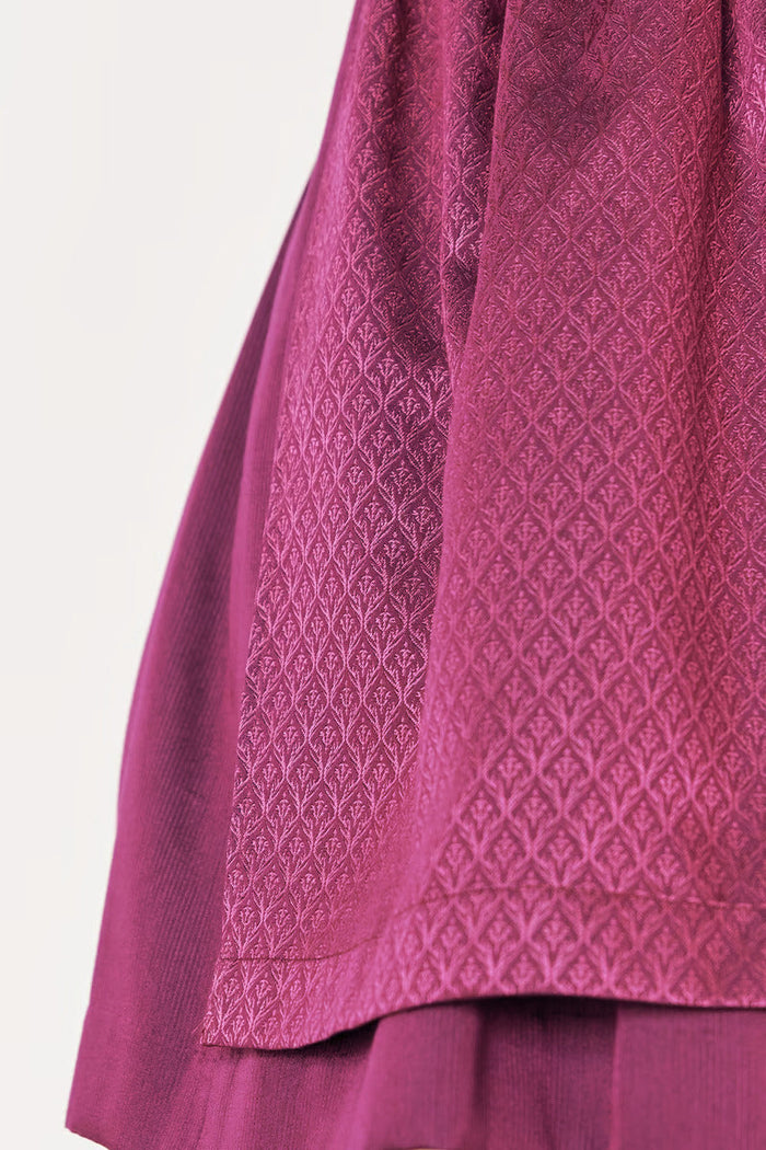 Kruger Midi Dirndl 2pcs. 60cm "Alisha" berry