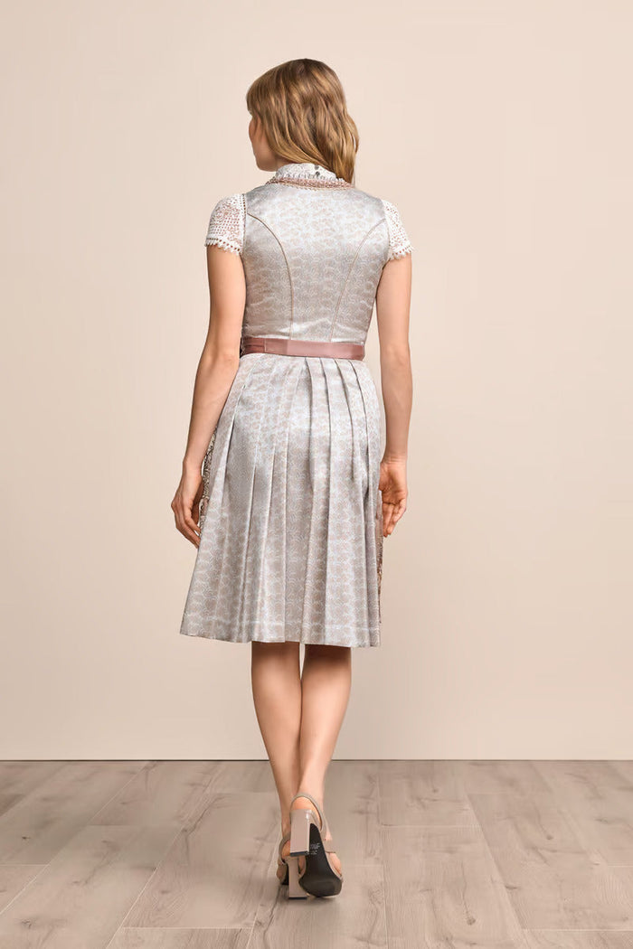 Kruger Midi Dirndl 2pcs. 60cm "Emilija" gray