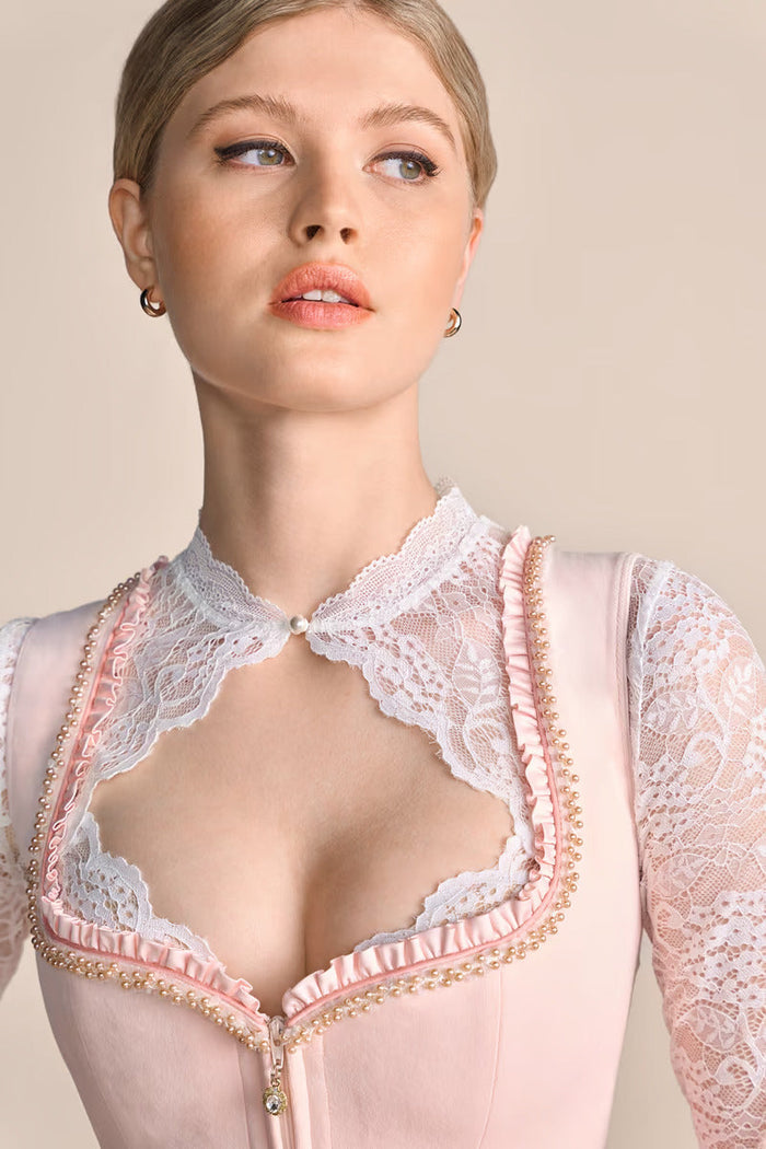 Kruger Milina Mini Dirndl, Pink — 50cm 2pc Set