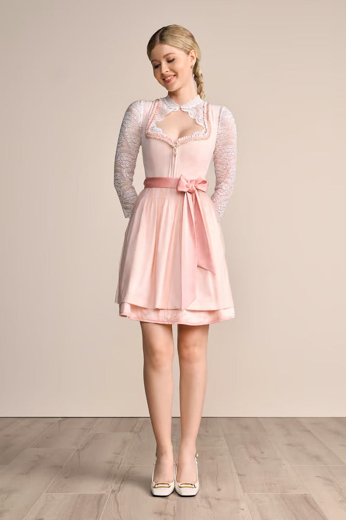 Kruger Milina Mini Dirndl, Pink — 50cm 2pc Set