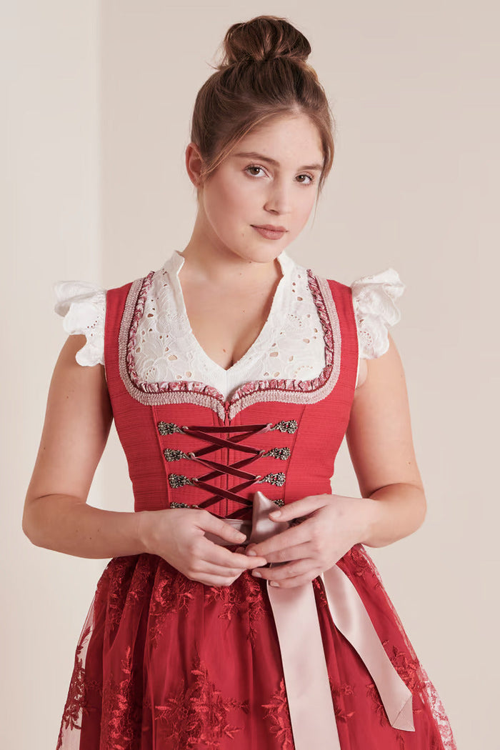 Kruger Nakita Mini Dirndl, Red — 50cm 2pc Set