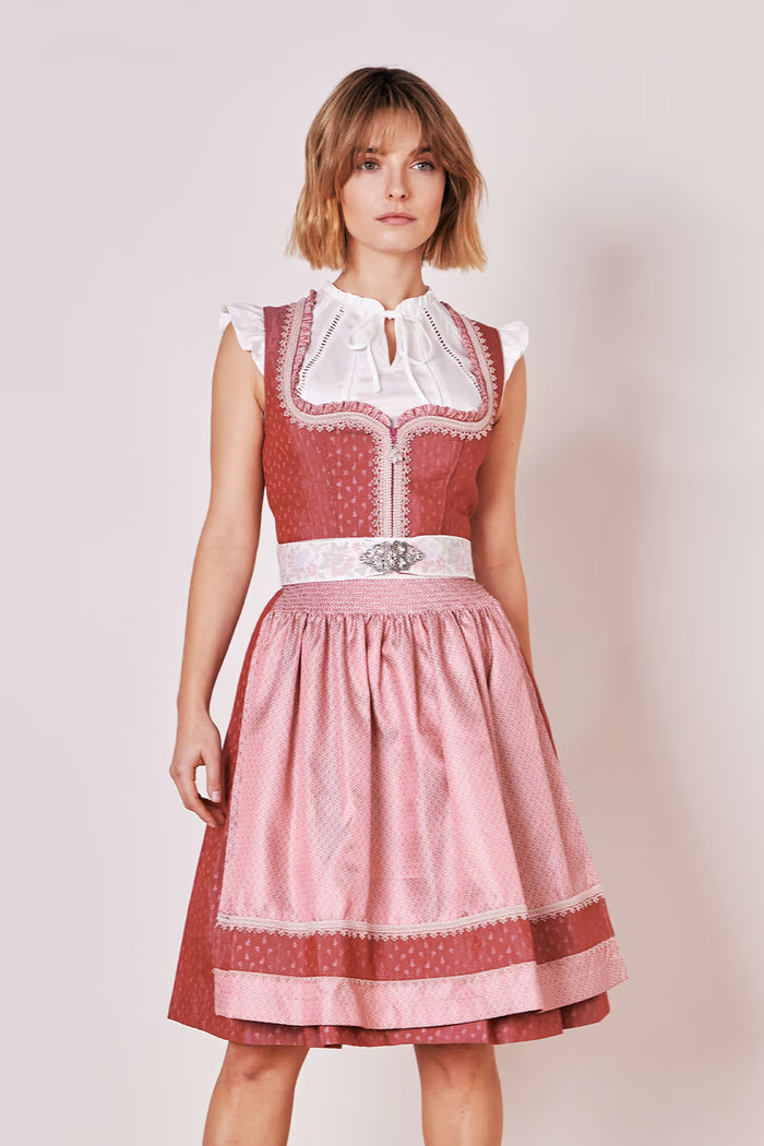 Kruger Prunella Midi Dirndl, Red — 60cm 2pc Set