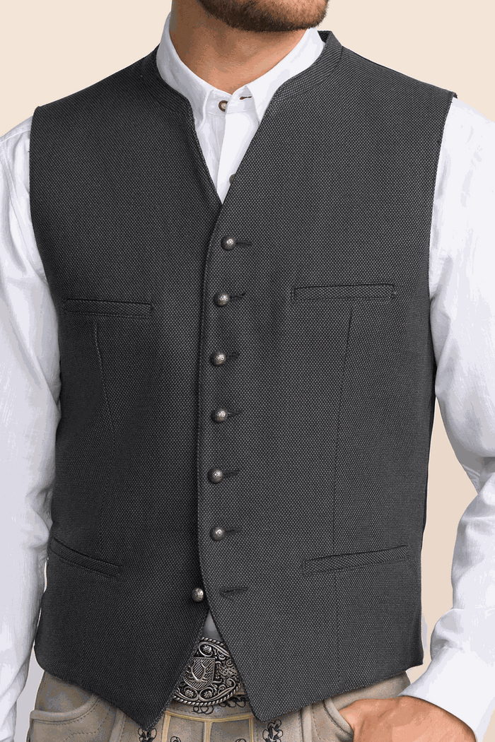 Kruger Traditional Vest "Caelius" black (size 48 only)