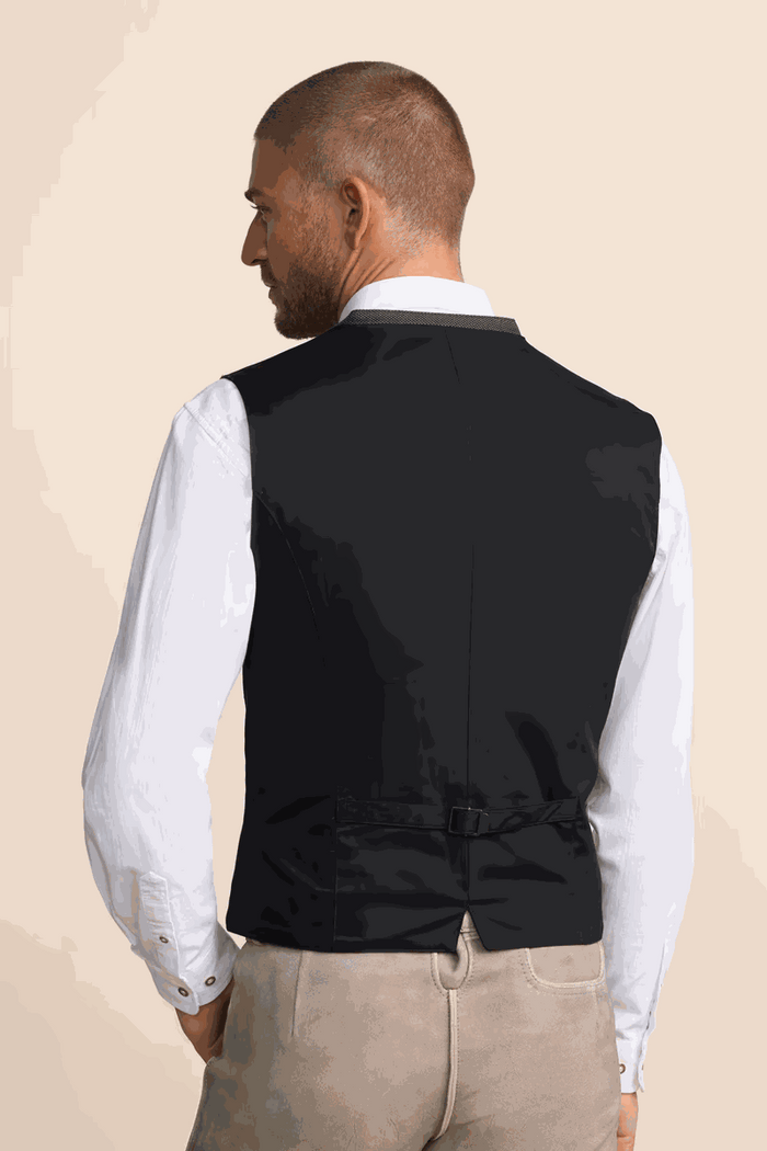 Kruger Traditional Vest "Caelius" black (size 48 only)