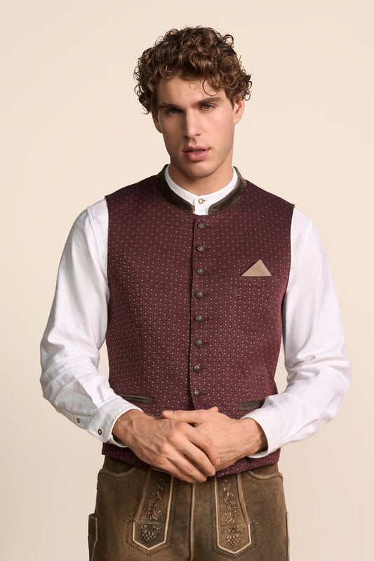Kruger Traditional Vest "Lianor" red