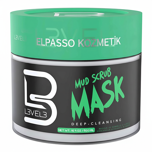 L3VEL3 Mud Scrub Mask Deep-Cleansing 500ml