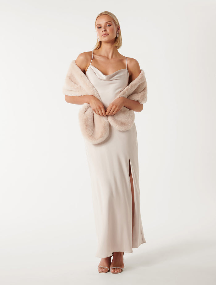 Laura Faux Fur Wrap Forever New