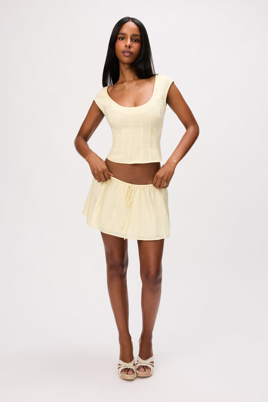 Leila Top in Honey Butter