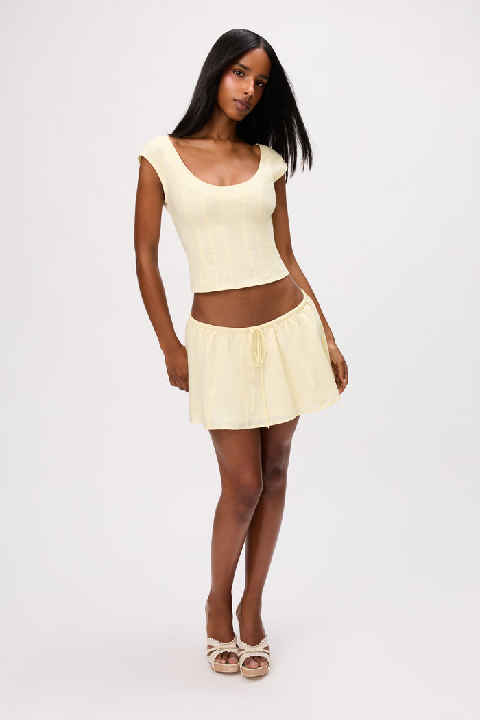 Leila Top in Honey Butter