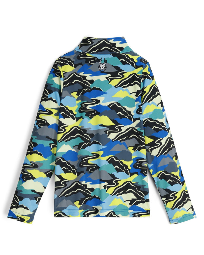 Little Boys' International Half Zip T-Neck - Cobalt Mountain Clouds