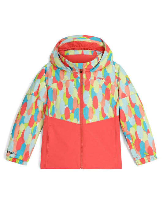 Colorful jacket with abstract pattern on a white background