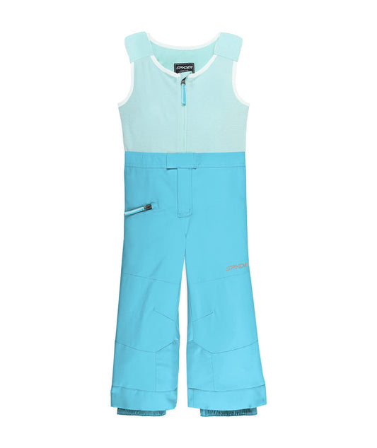 Light blue ski jumpsuit on a white background