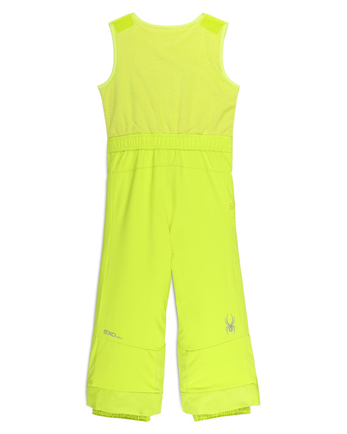Bright yellow sleeveless jumpsuit on a white background