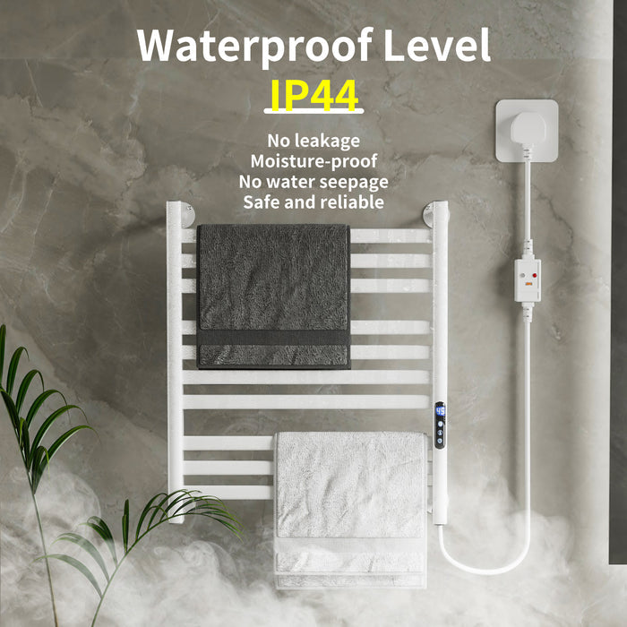 LUVODI Towel Warmer Rack: IP44 Aluminum Alloy Electric Towel Dryer Warmer for Bathroom
