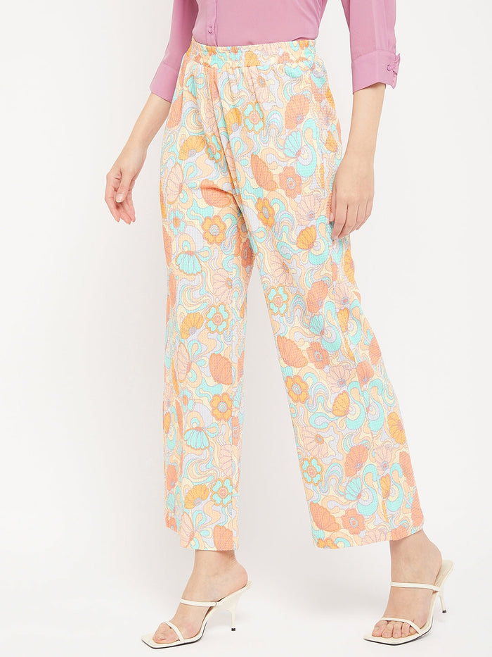 Madame Floral Flared Trousers