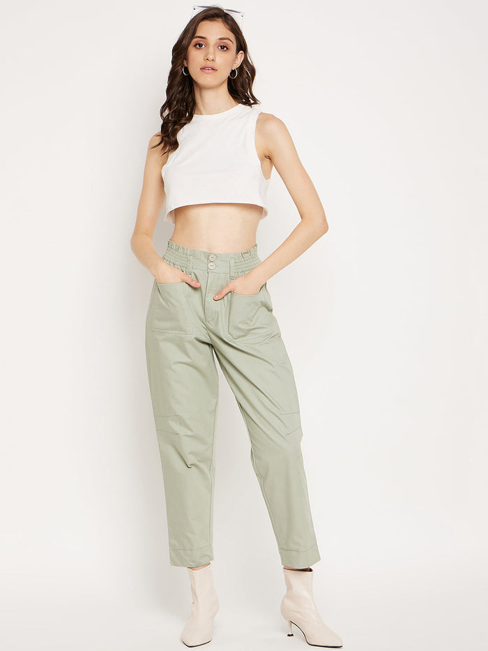 Madame Mint Ankle Length Trousers