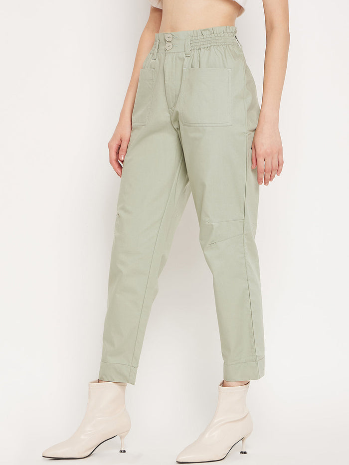 Madame Mint Ankle Length Trousers