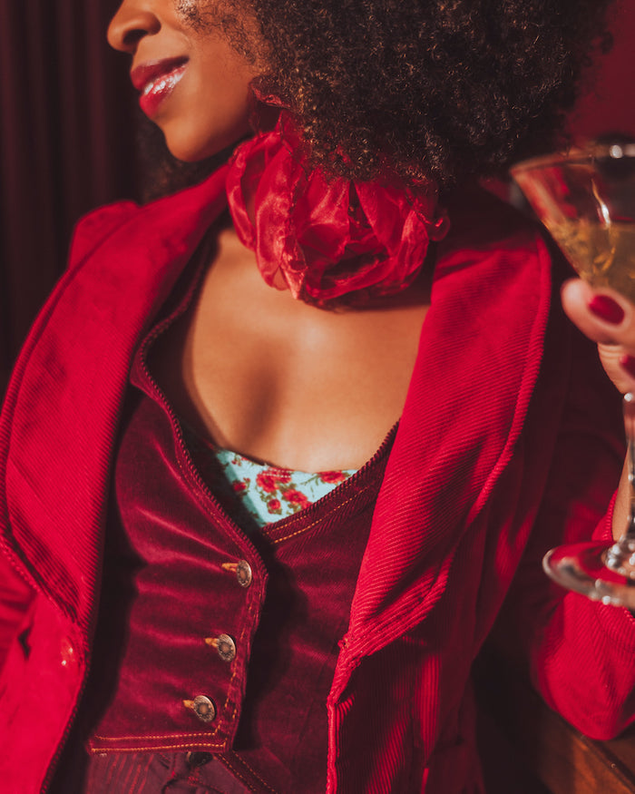 Red Mademoiselle Blazer- Soul Sister since 1969