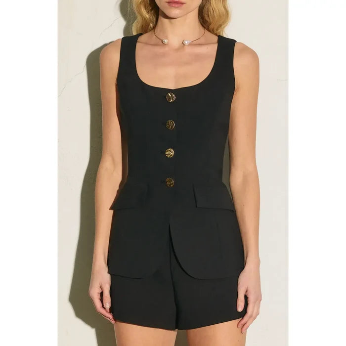 Marilyn Vest Suit Romper