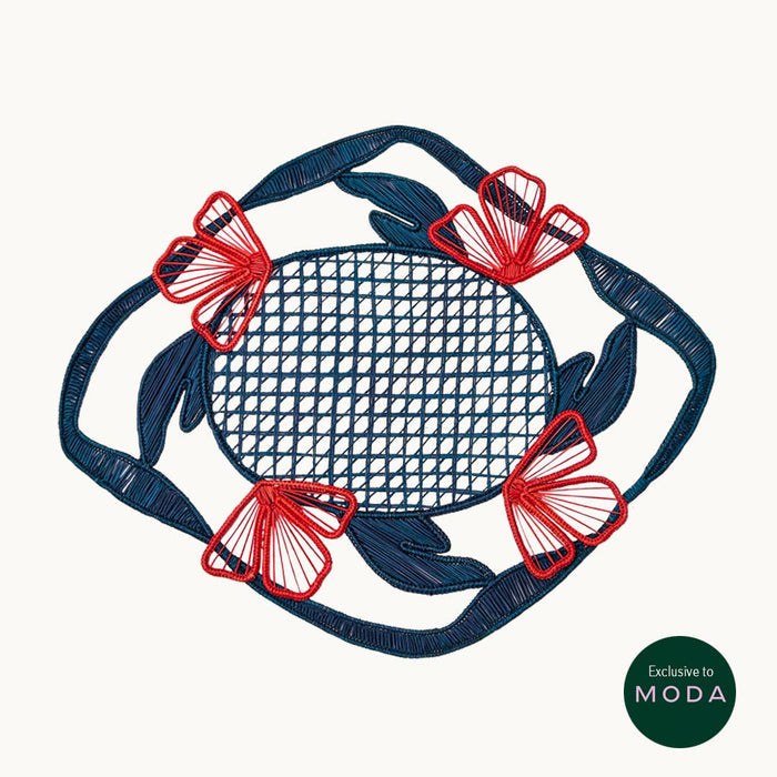 Moda Operandi Jardin Nouveau iraca palm placemat (set of 4)