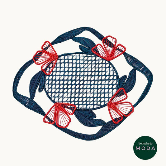 Moda Operandi Jardin Nouveau iraca palm placemat (set of 4)