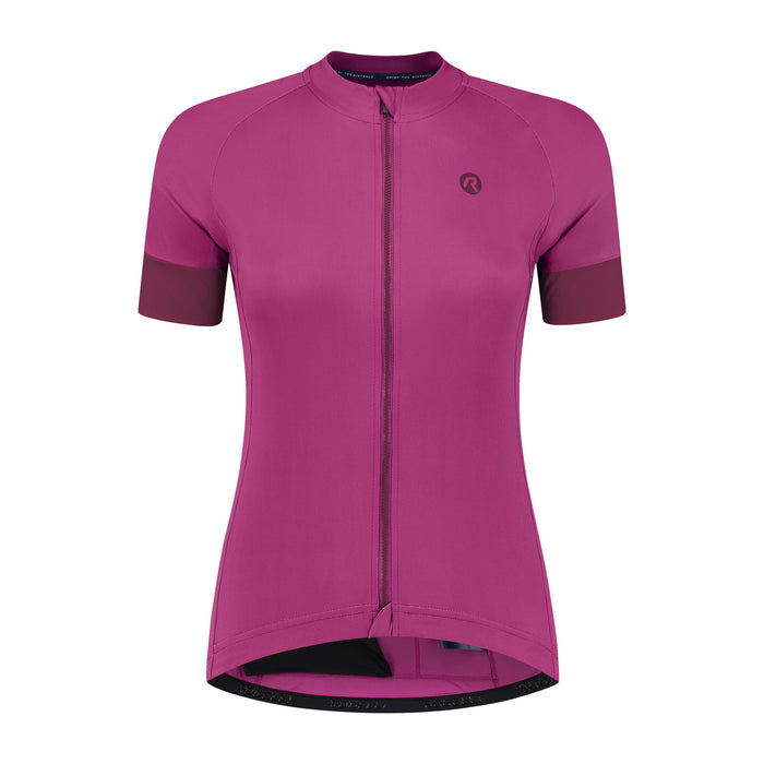 Rogelli Modesta fietsshirt dames roze korte mouw voorkant.