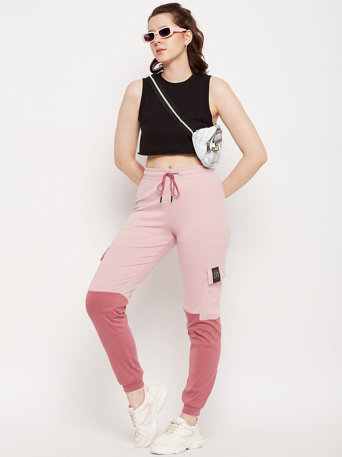 mSECRET Colourblock Elasticated Ankles Trackpants