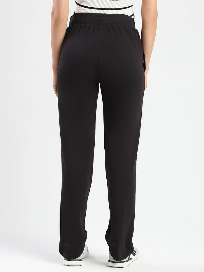 mSECRET Zip Pocket Black Cotton Blend Track Bottoms