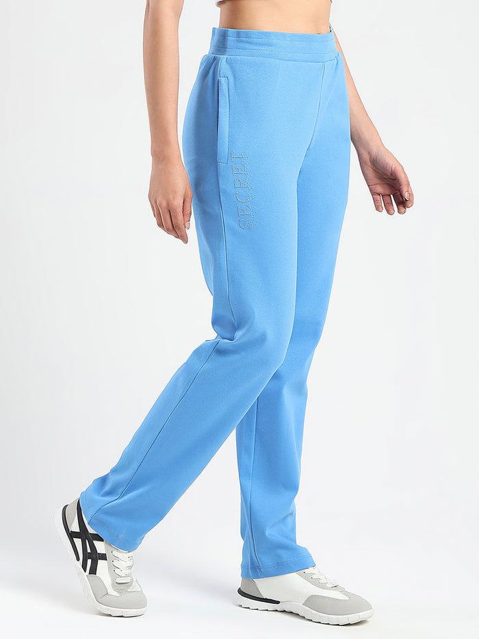mSECRET Zip Pocket Blue Cotton Blend Track Bottoms