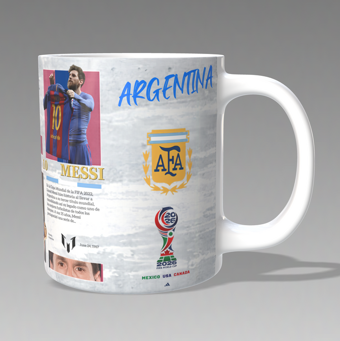 Mug Lionel Messi Argentine Champion du Monde