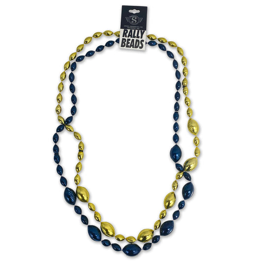 Navy Football Rally Beads (Navy/Gold)