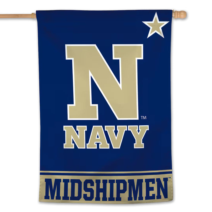 Navy Midshipmen Single-Sided Vertical Banner (28" x 40")