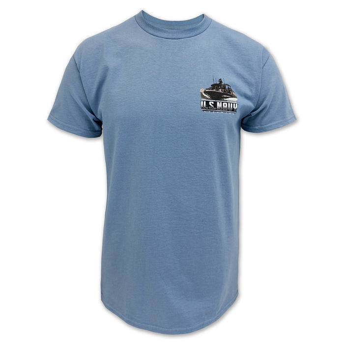 Navy These Colors Don't Run Flag T-Shirt (Stone Blue)