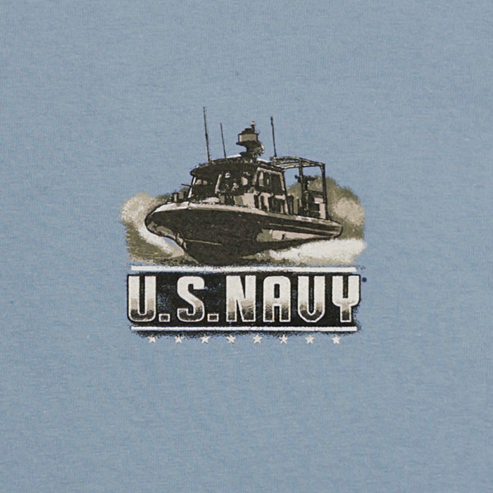 Navy These Colors Don't Run Flag T-Shirt (Stone Blue)