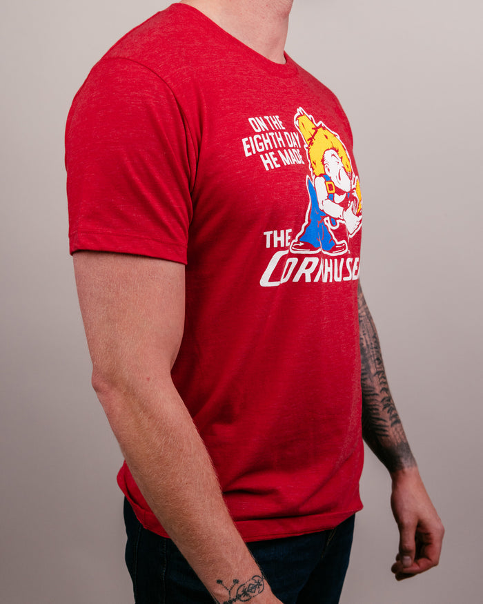 Red Nebraska Cornhuskers 8th Day Vintage T-Shirt Side