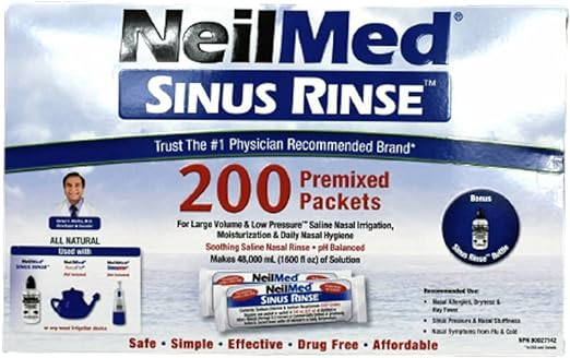 NeilMed Sinus Rinse Soothing Saline Nasal Rinse 200s - Shoppers-kart.com