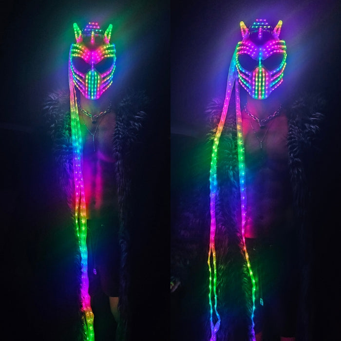 Neon Predator LED Mask (Performer Grade)