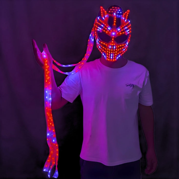 Neon Predator LED Mask (Performer Grade)