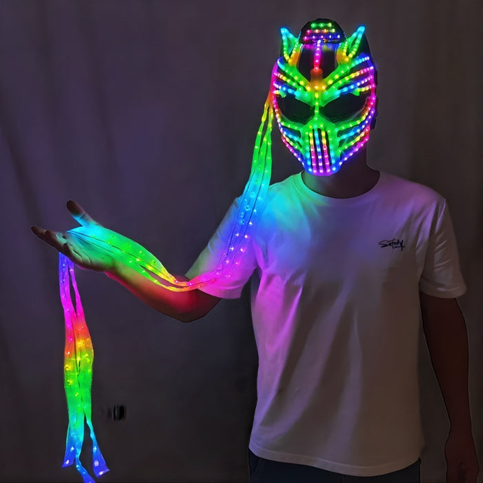 Neon Predator LED Mask (Performer Grade)