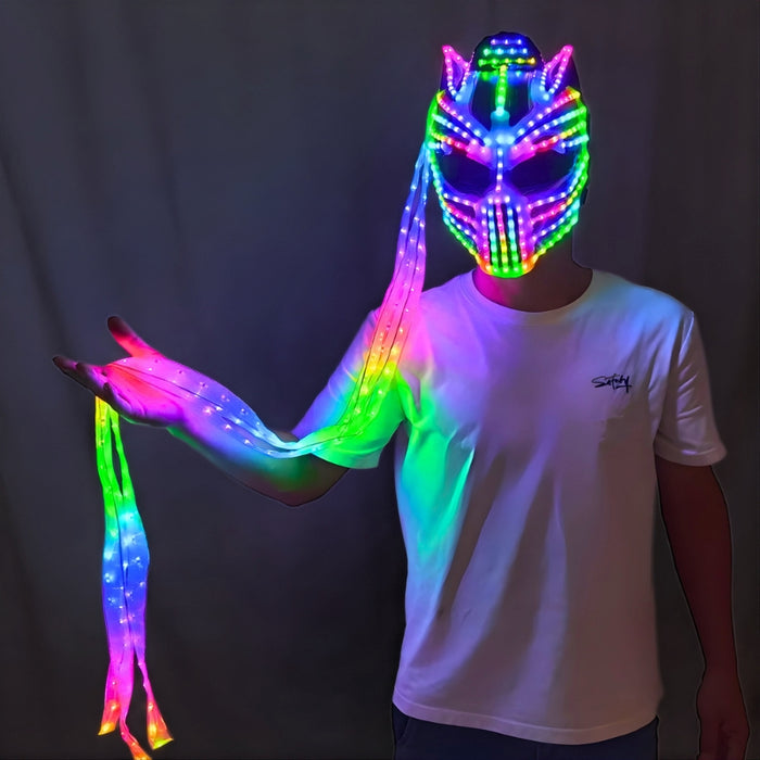 Neon Predator LED Mask (Performer Grade)