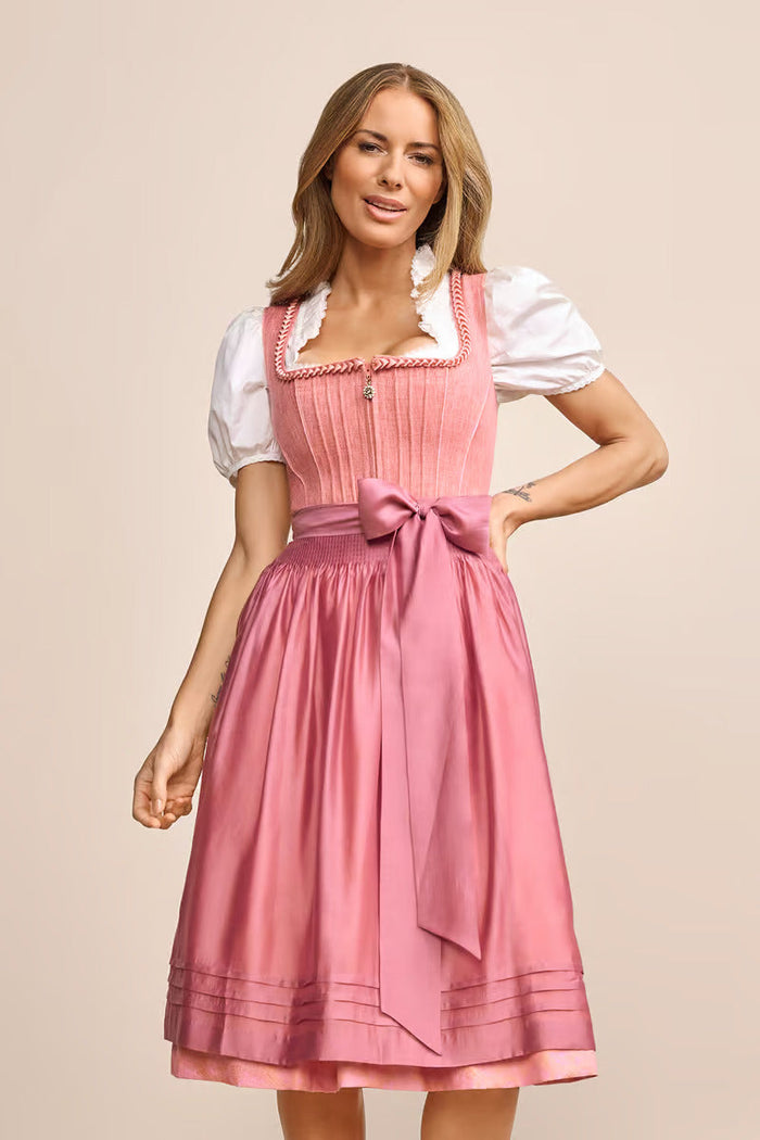 (new) Kruger Long Dirndl 2pcs. 70cm "Quinta" pink (36)