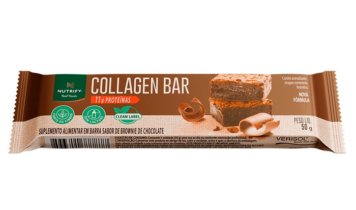 NUTRIFY | Collagen Bar Sabor Brownie de Chocolate (50 gramas)