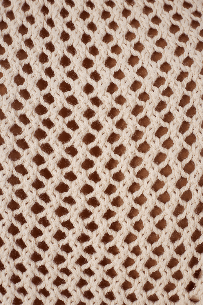 Off-White Crew Neck Sleeveless Pullover Tricot Blouse_6